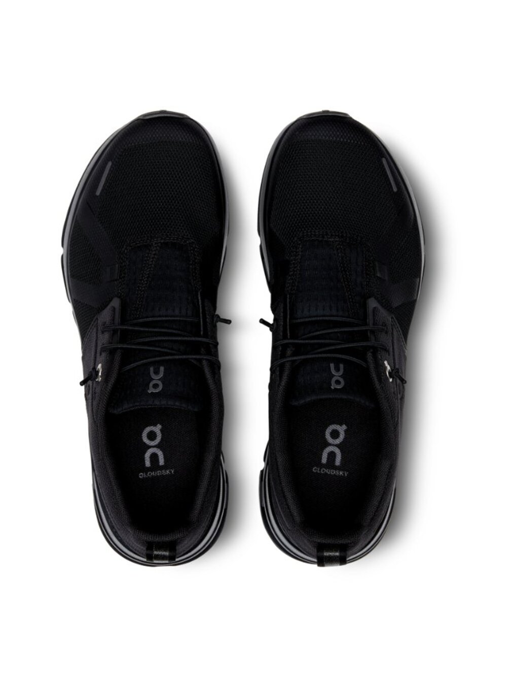 On Cloud Sky All Black Sneakers Youth US 4.5 EU 36.5 with Box